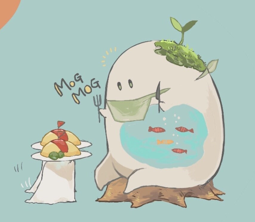 不思議な生物かきます ゆるふわでいろんなものを吸収、食べる、生やす、生かすモノ イメージ3