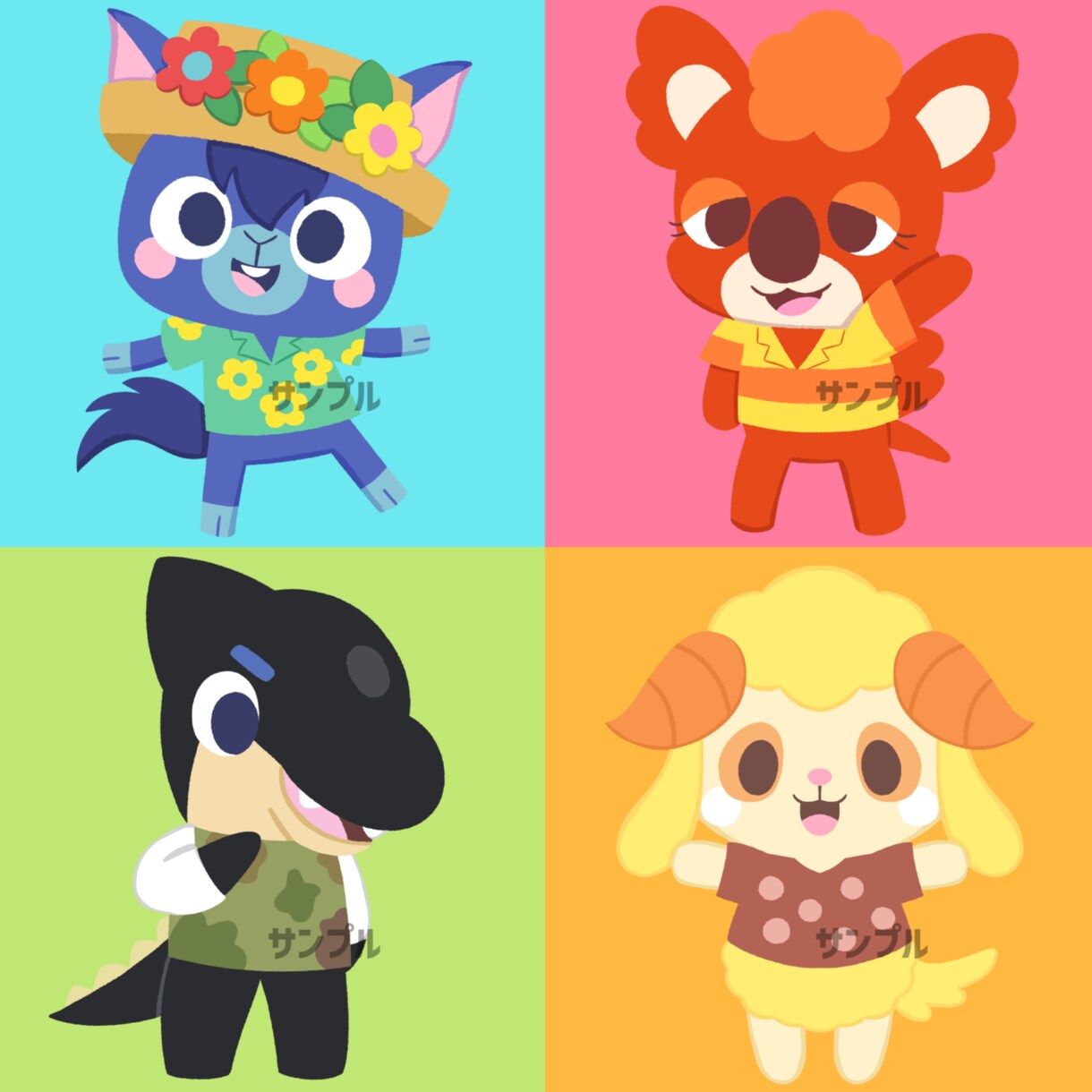 あなたの推しを動物マスコット化します アイドル芸能人実況者などを動物化！ イメージ2