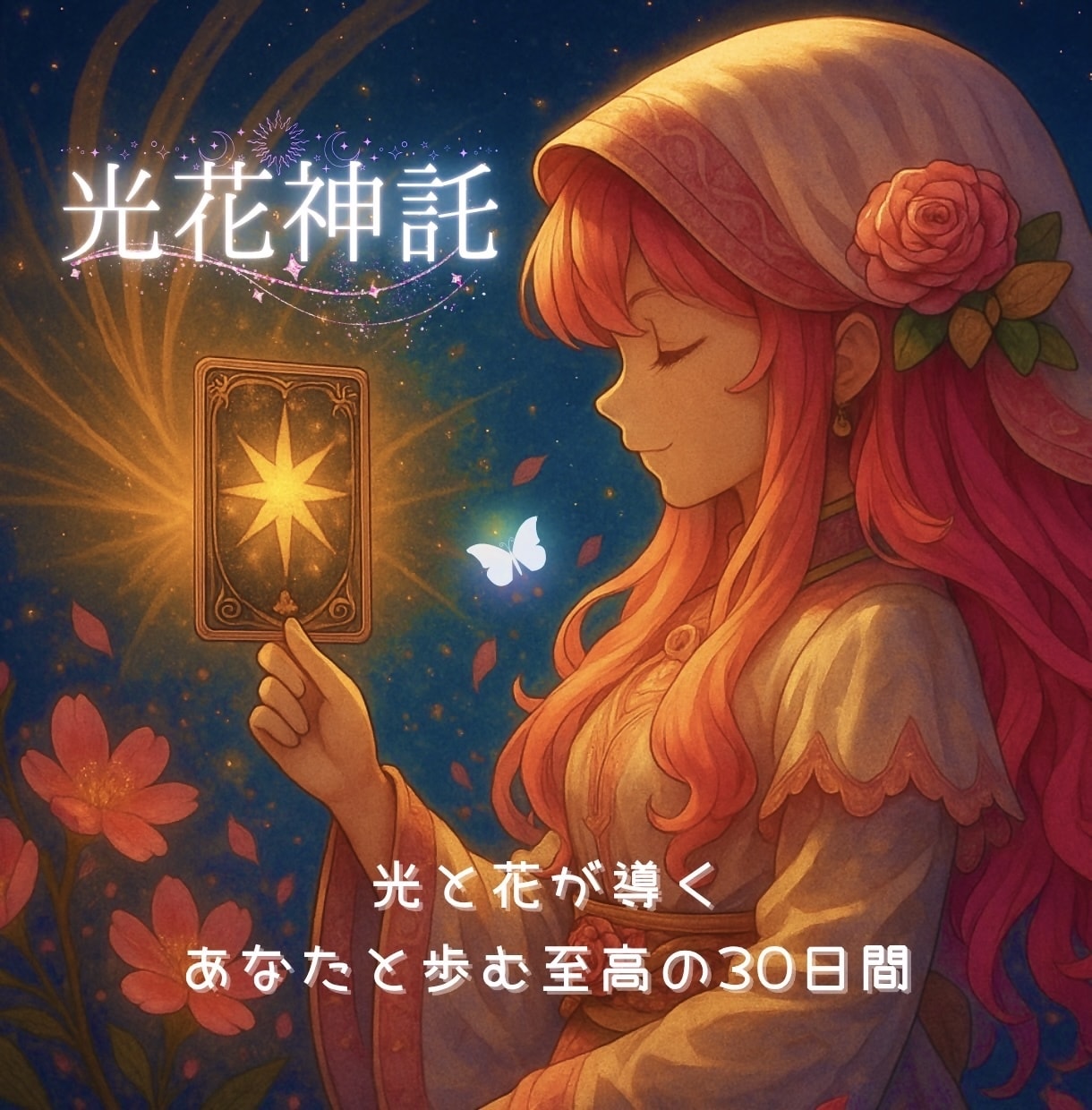 初回限定｜あなたに寄り添うプレミアム鑑定行います 光と花が導く、あなたと歩む至高の30日間 イメージ1