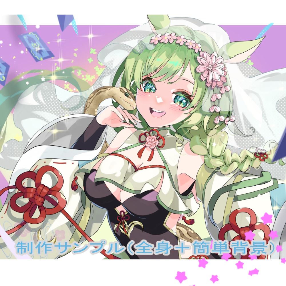 Vtuber配信サムネ・歌ってみたイラスト描きます 歌ってみた / 配信 / SNS / かわいい女の子 イメージ3