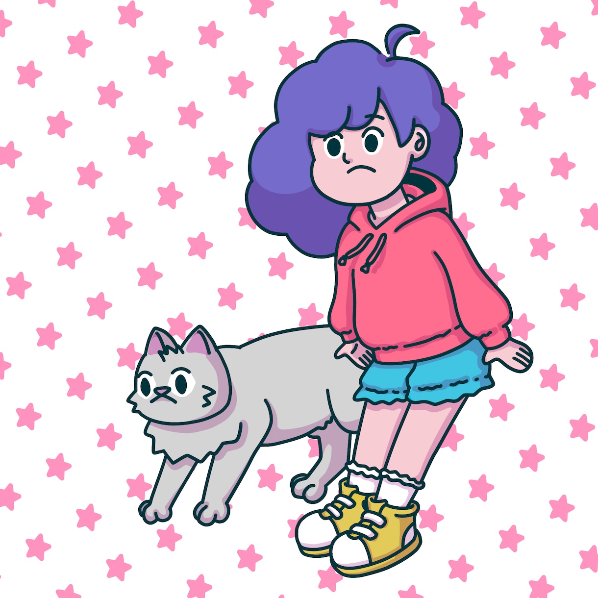ポップ×エモいイラスト描きます ポップだけど、どこかエモい・・・最近人気の絵柄です！ イメージ1