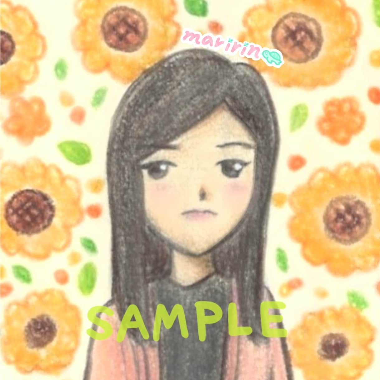 ほんわかやさしい雰囲気の似顔絵を描きます 【SNS向け】なんとなく似てる！あなたの似顔絵描きます♪ イメージ6