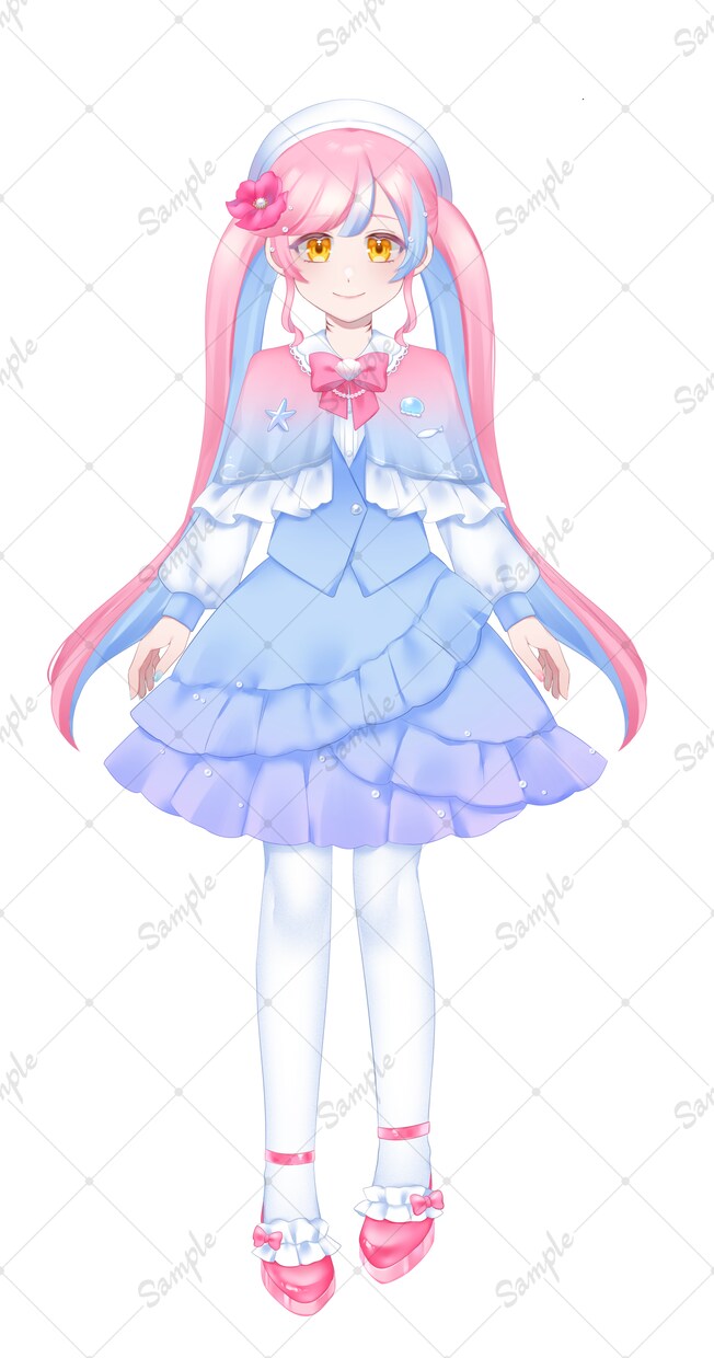 Vtuberモデル一括制作します 立ち絵・パーツ分け・モデリング全て込み！ イメージ3