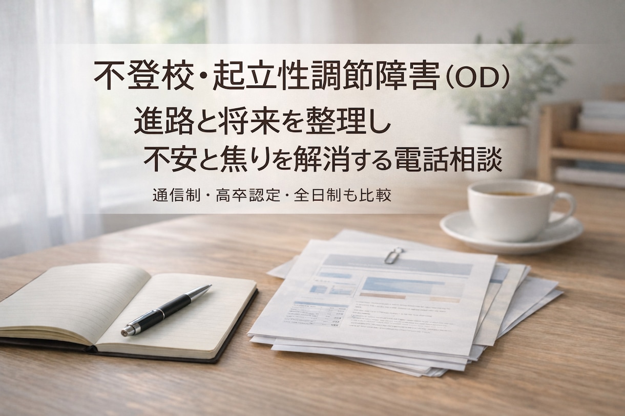 不登校・起立性調節障害の進路と将来を整理します 不登校・起立性調節障害 学習と進路に迷う方へ イメージ1