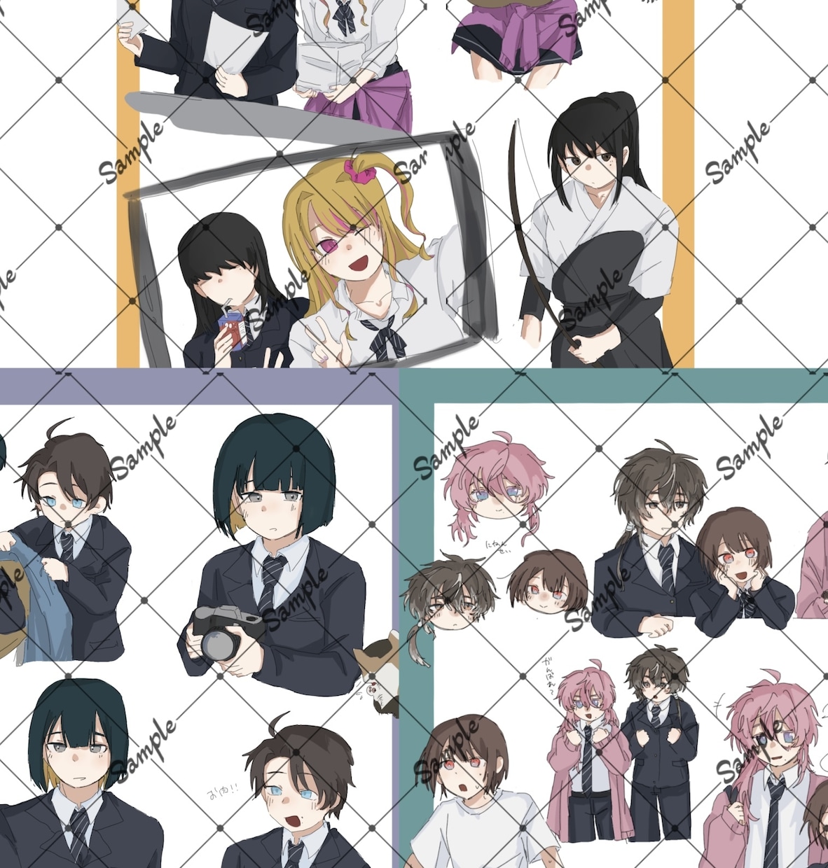 落書き詰めます 最短1日！貴方のオリジナルキャラをいっぱいに届けます イメージ4