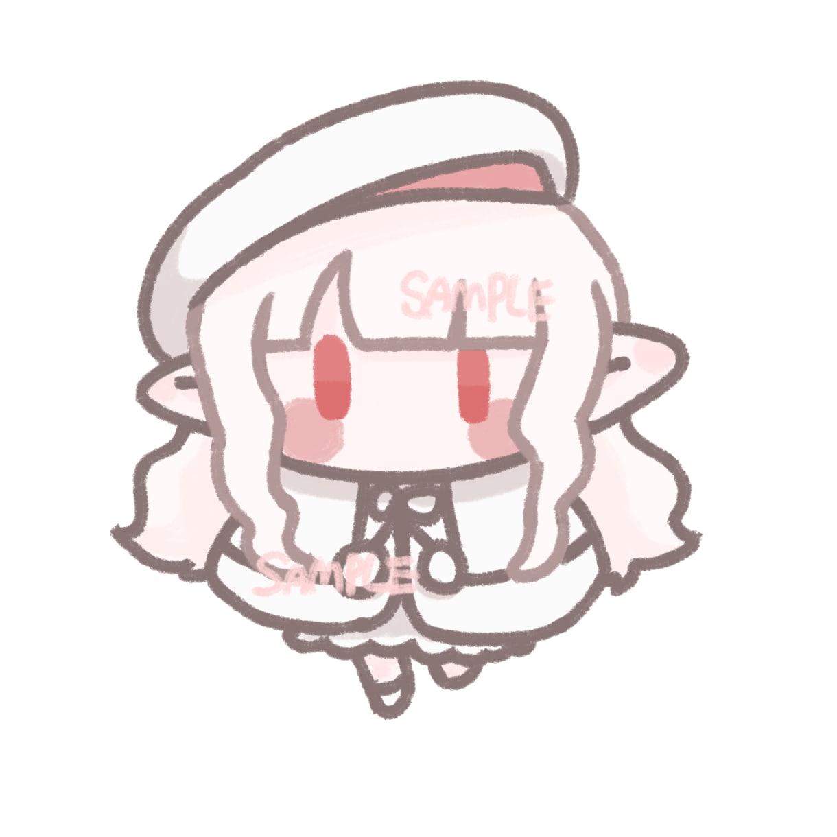 ゆるふわ可愛い全身ミニキャラ描きます 最短1日で描き上がります！表情差分1枚・ポーズ指定無料 イメージ2