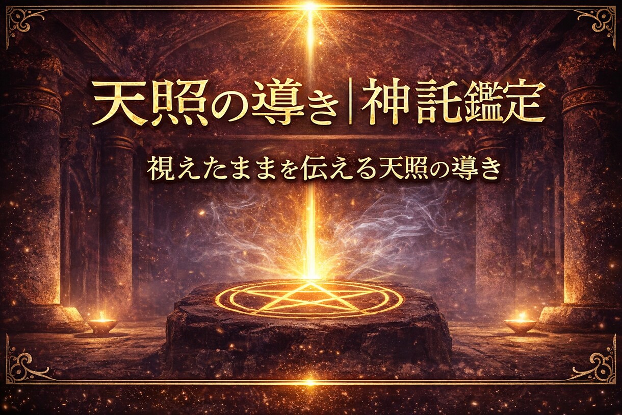 天照の導き｜真実を神託で視ます 天照の光が隠された真実と未来を照らす イメージ1
