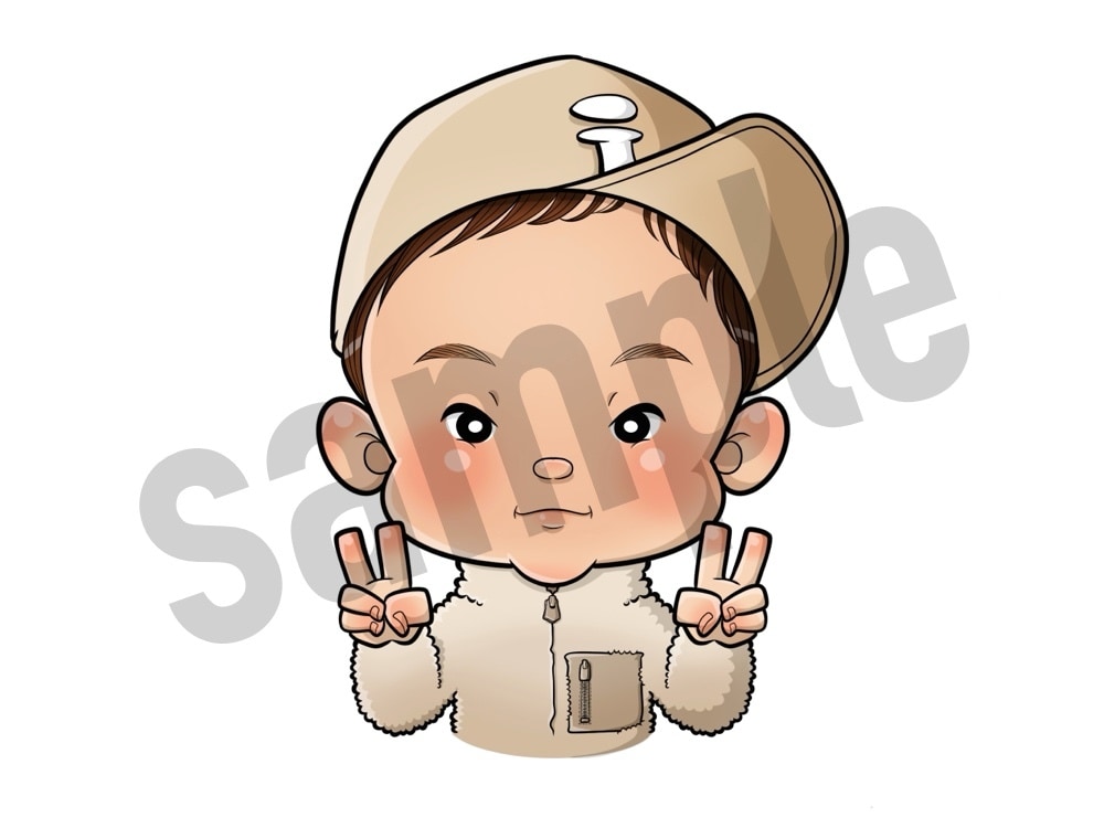 アイコン用の雰囲気似顔絵描きます オプションなし！キャラクターっぽい雰囲気合わせの似顔絵です！ イメージ3