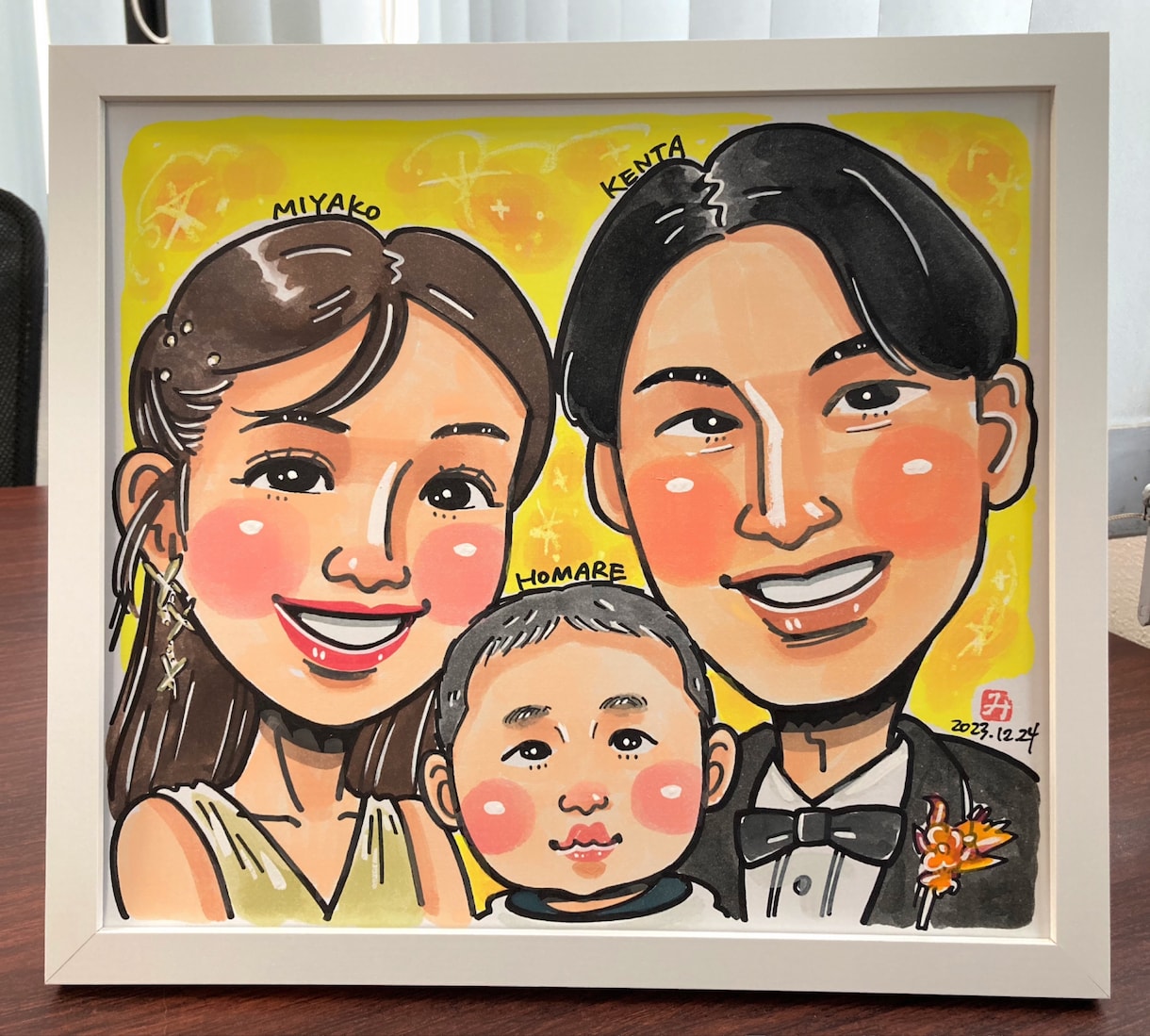フジTV「いいとも！」似顔絵マスターが描きます 色紙に３名様分の似顔絵を描きます！プレゼントに最適！ イメージ1