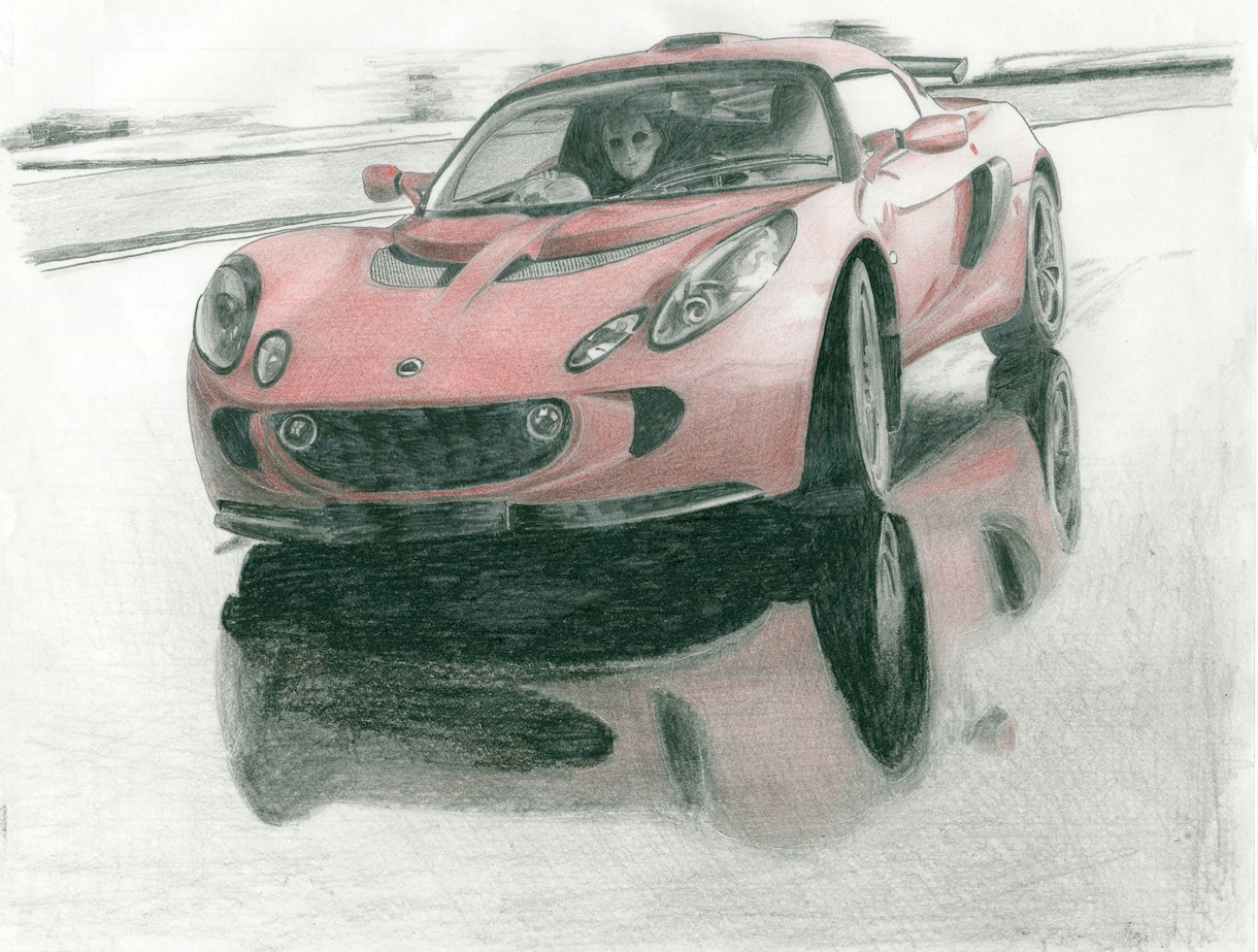 車（オートバイ）のイラストを精密な線画で描きます デジタルの時代でも手描きの味わいは格別なものです イメージ9