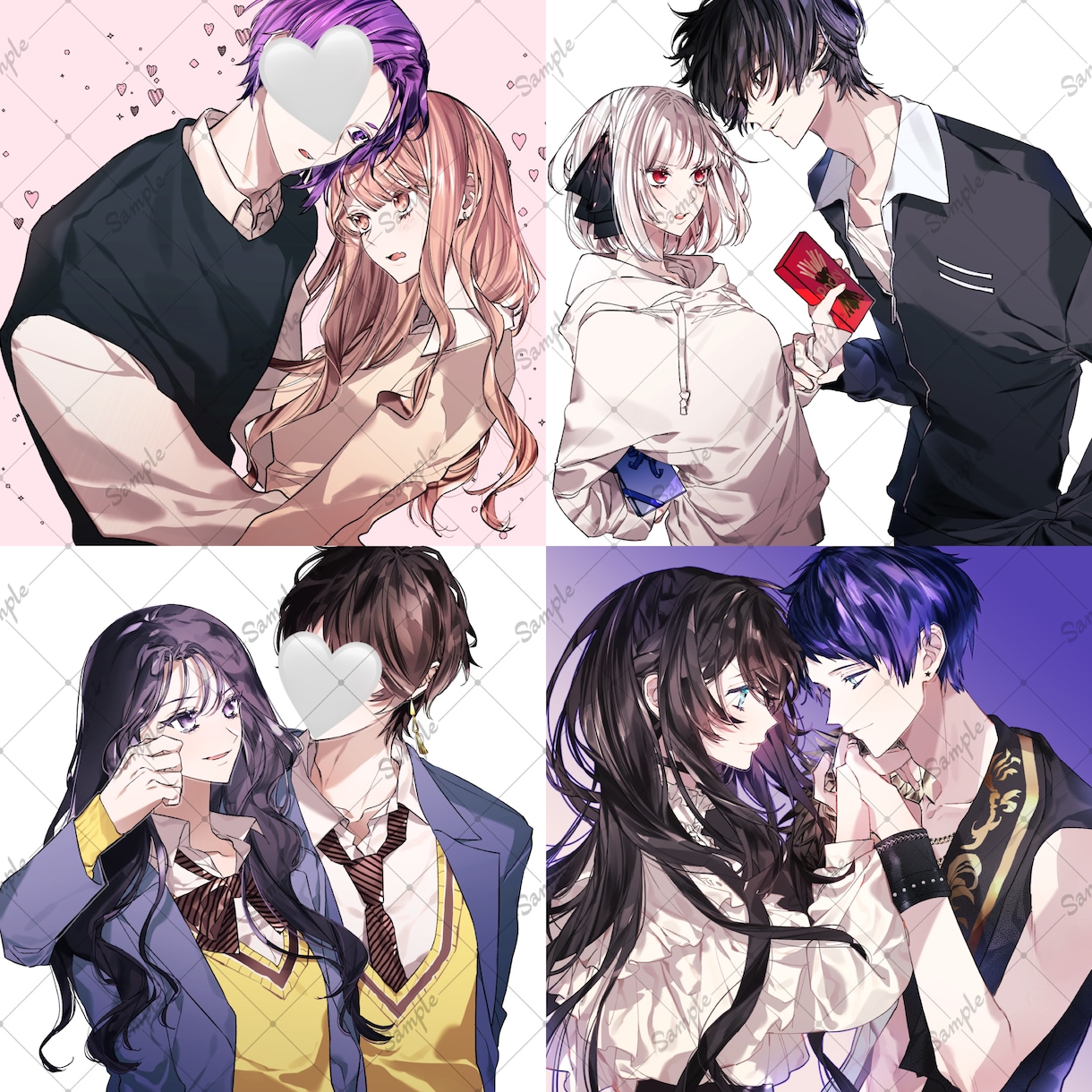 一次/二次/夢･腐◎ イラスト制作いたします 累計実績70件以上◎青少年･中性的キャラクター得意です。 イメージ3