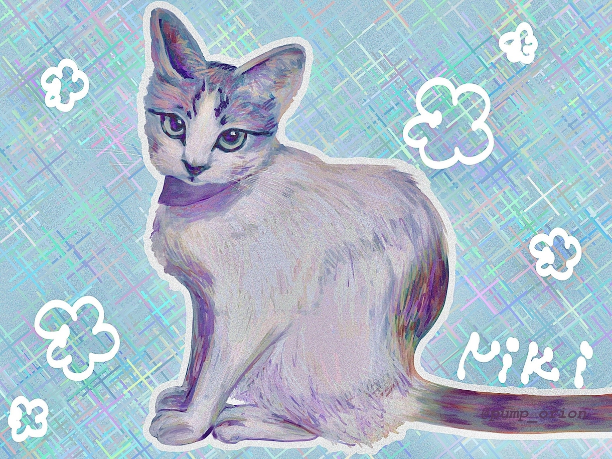 ペット/小動物の似顔絵描きます 即納OK最短1日！大切な家族をイラストに/10月中の特別価格 イメージ1
