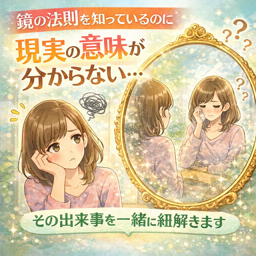 鏡の法則で現実の意味を読み解きます 潜在意識、心の投影を言語化してスッキリしたい！ イメージ1