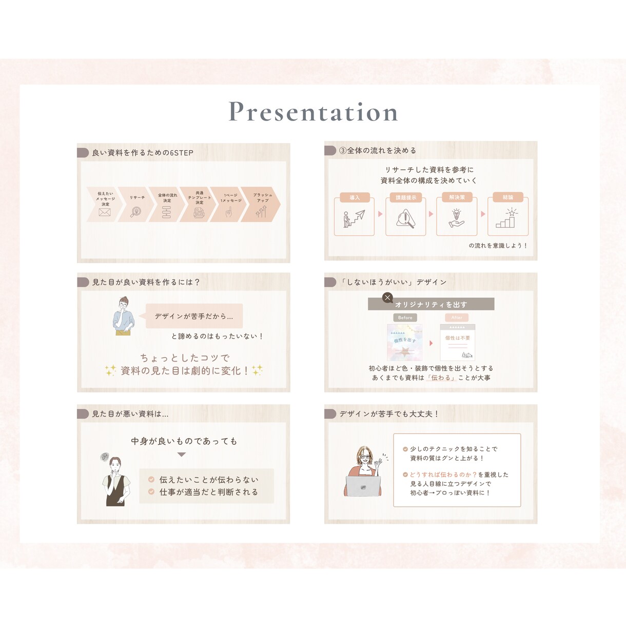 一目で伝わる！スライド資料を丁寧にお安く作成します 動画・音声からも作成可＊修正無制限＊図解ありで伝わるデザイン イメージ5