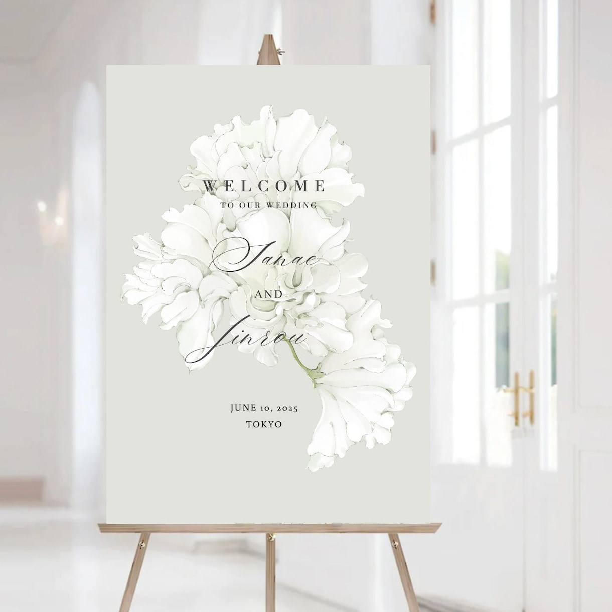 結婚式やパーティーのウェルカムボード制作します 海外のおしゃれなデザインで、世界に一つのボードを制作します イメージ1
