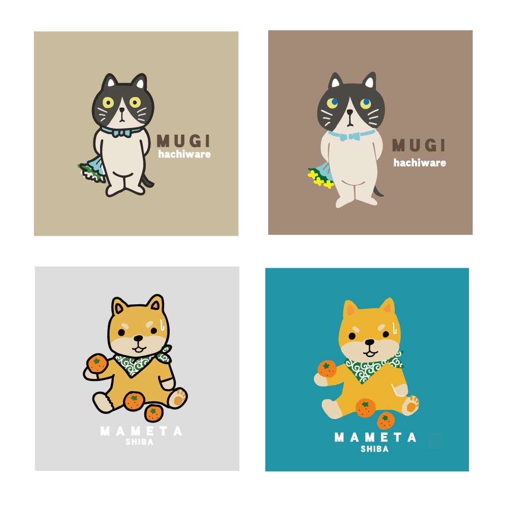 ペットを可愛いキャラクターに！写真を元に描きます アイコンやオリジナルグッズのイラストに使えます イメージ4