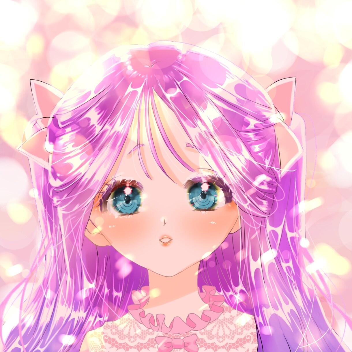 SNSアイコン／立ち絵OK！かわいい一枚絵描きます ふんわり・ガーリーでかわいい雰囲気のイラスト制作いたします イメージ3