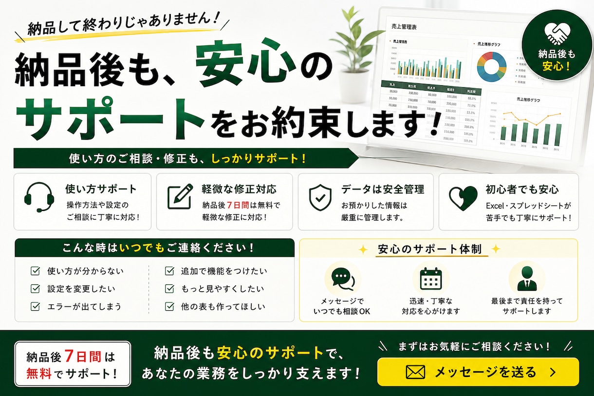 Excel・スプレッドシート作業を自動化します あなたの仕事に合わせて面倒な作業を効率化します イメージ4