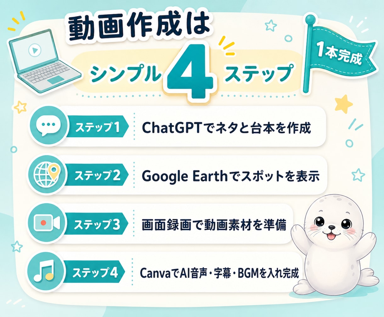 初心者向けGoogleEarth×動画副業教えます 初心者OK！顔出し・撮影なし！スキマ時間で今日からスタート☆ イメージ5