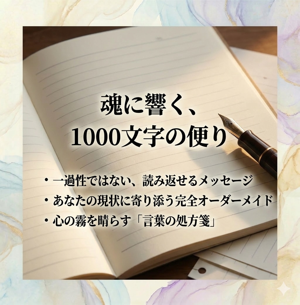 霊感タロットで本来の自分へ運命を書き換えます 周りの期待に応える人生は、もう十分。次は自分のために生きます イメージ6