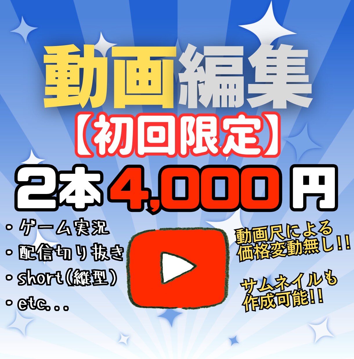 2本セット価格！YouTube向け動画編集致します ゲーム系をメインに様々なジャンルに対応可、shortも可能！ イメージ1