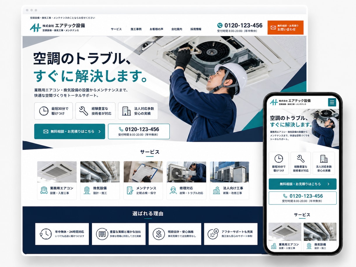 建設業専門のホームページを制作しますます 現場の強みが伝わる、更新しやすいホームページ イメージ7