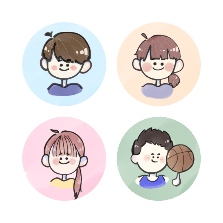 かわいいSNSアイコン描きます 安く早く！名刺などにもおすすめです( ¨̮ ) イメージ4