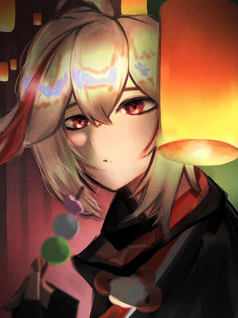 かっこかわいい男の子、女の子描きます 和紙のようなザラザラした表面と厚塗りで描くことが特徴です。 イメージ3