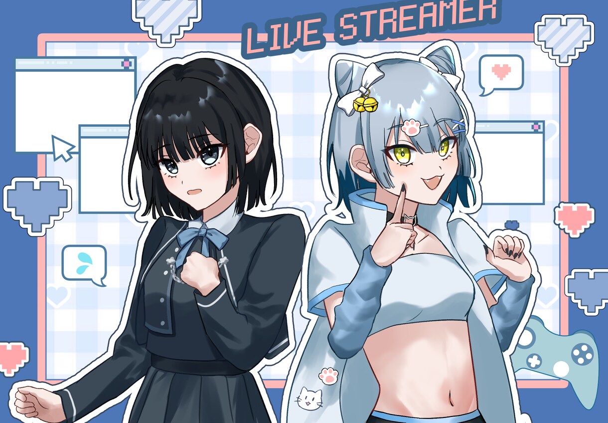 目を惹く素敵なイラスト描きます アイコン、一枚絵、歌ってみたサムネなど！デフォルメもOK！！ イメージ5