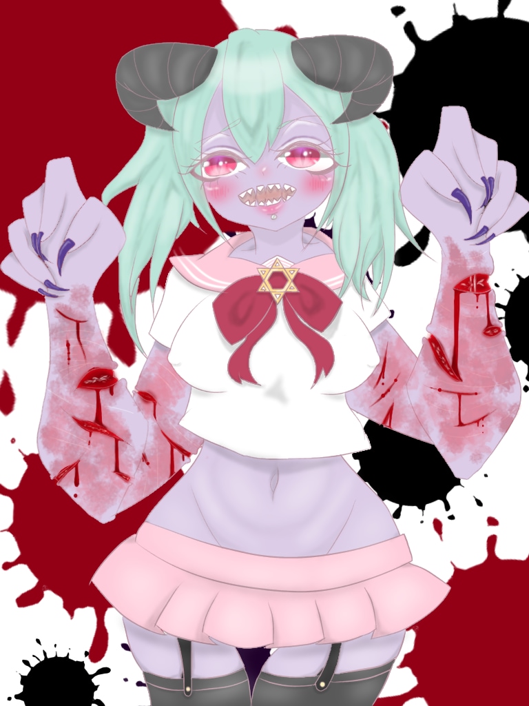 自キャラ、オリキャラ、人外、全身イラスト描けます ゲームイラスト、創作キャラ、Vtuber描きます！ イメージ3