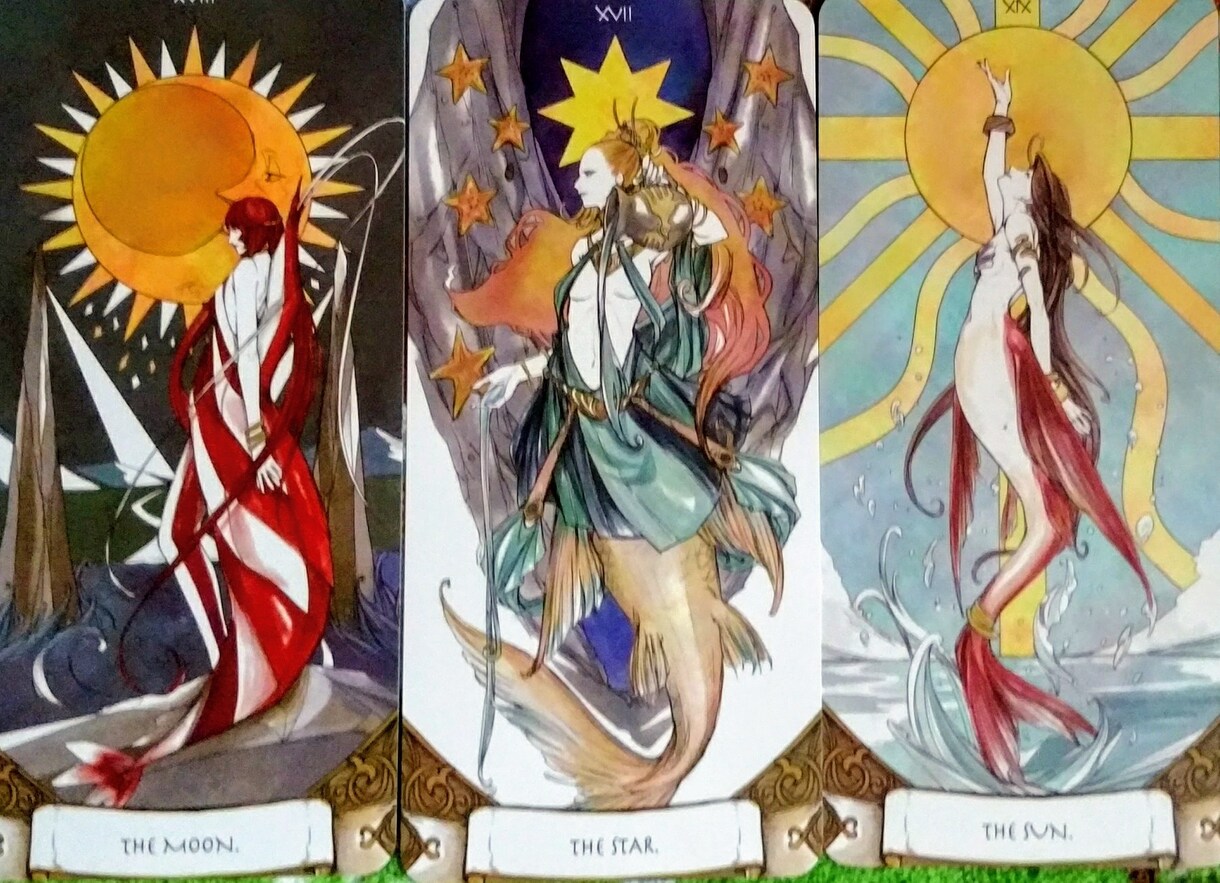 海由来のタロットカ－ドでオラクルメッセージ占います 【タロットカード】ARCANA OF MERMAID イメージ4