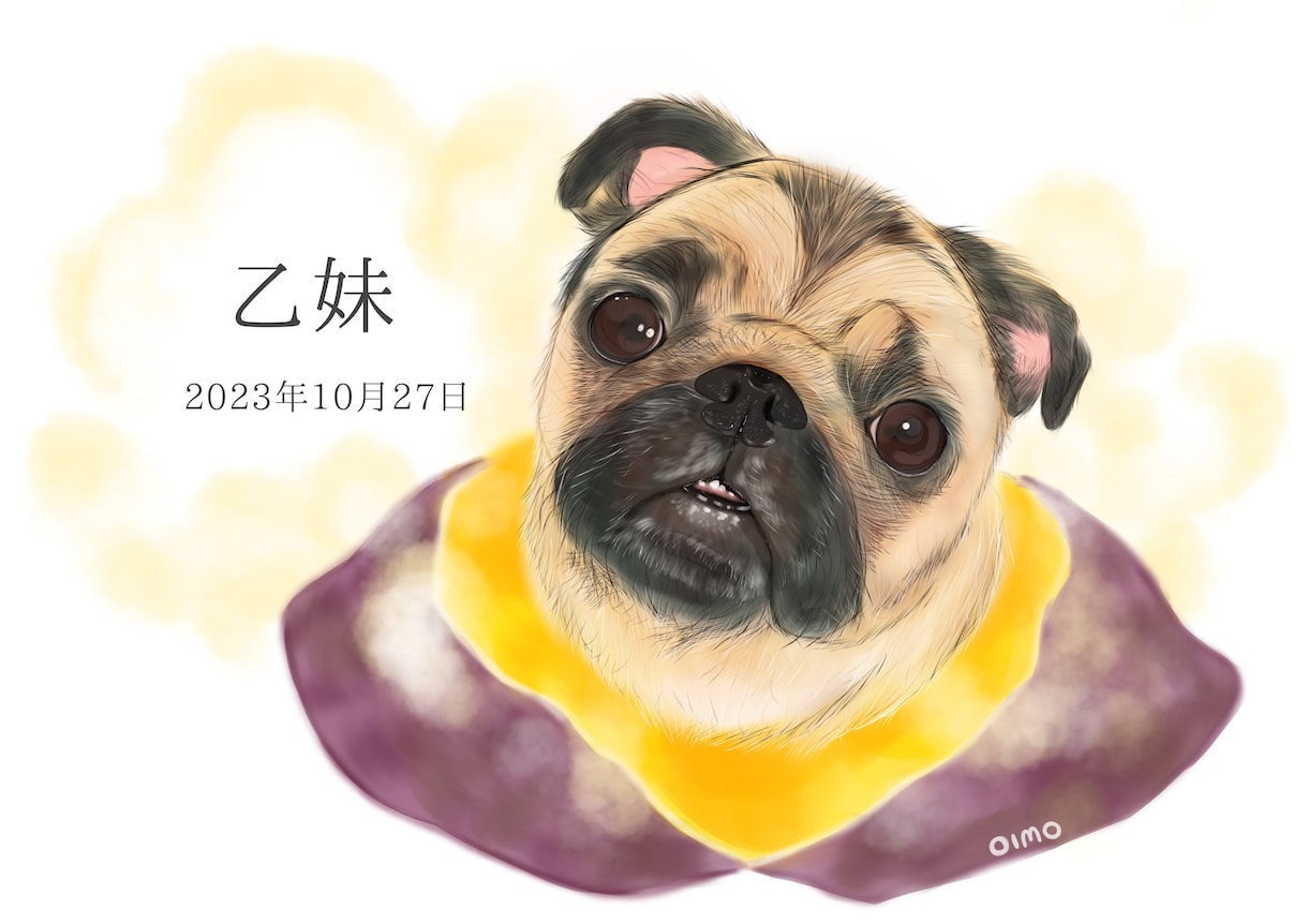 大切なペットの似顔絵・成長記録描きます ふと目に入るたびに「やっぱり大好き」って思える一枚に イメージ5