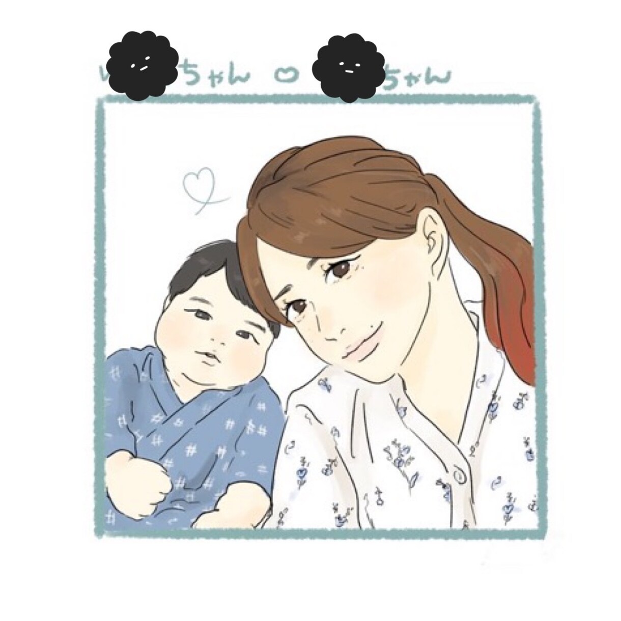 お子さんの似顔絵や親子アイコン描きます お子様の似顔絵や親子イラストを描きます イメージ4