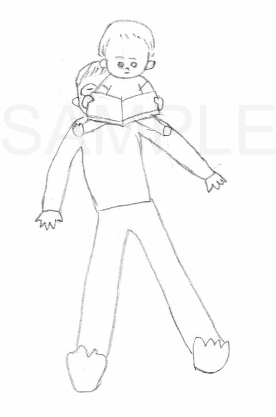 赤ちゃん、お子様の似顔絵を描きます 出産お祝い、プレゼントや誕生日の記念にいかがですか? イメージ10