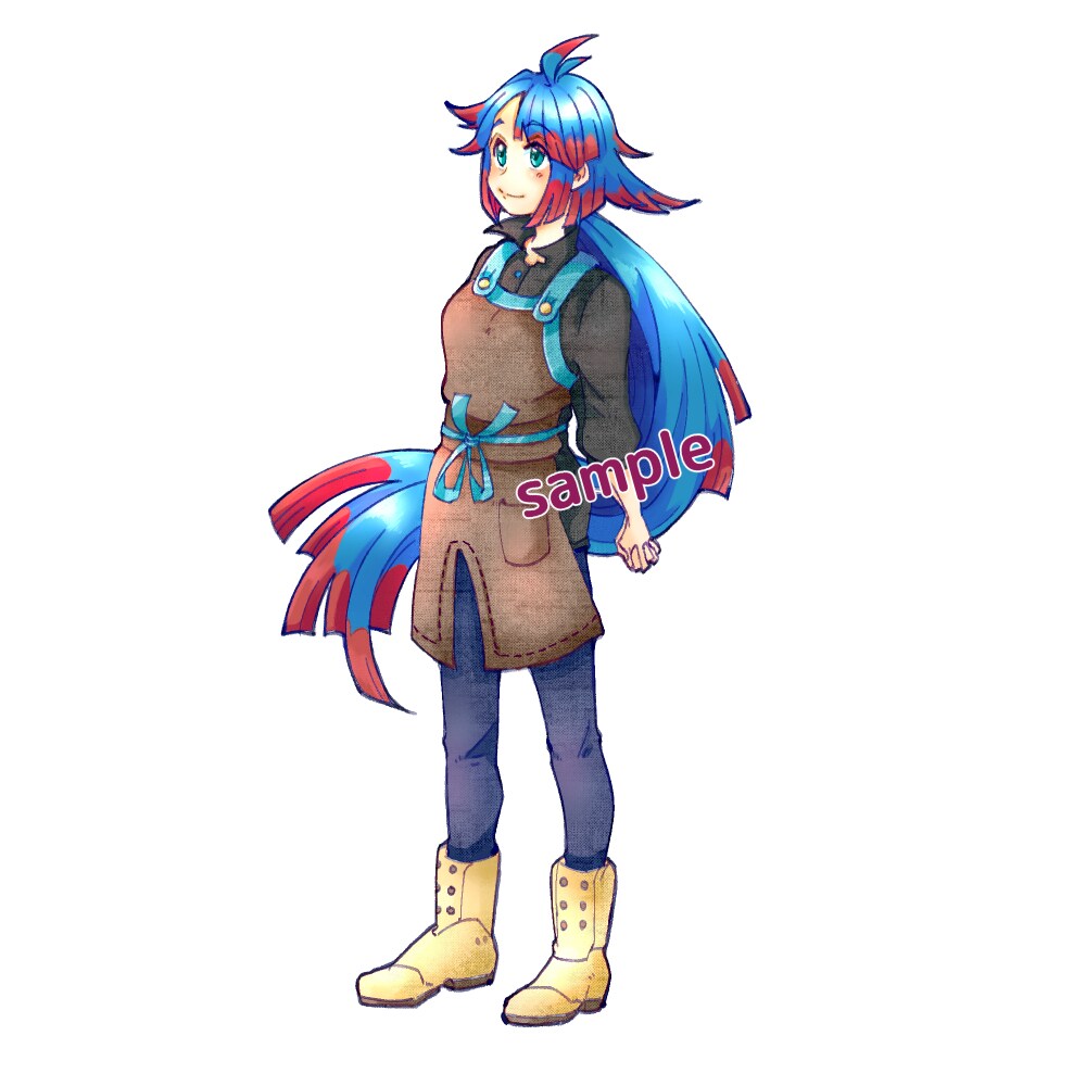 キャラの立ち絵（カラー）お描きします 自分のオリジナルキャラを描いてほしい…そんな時に！ イメージ4
