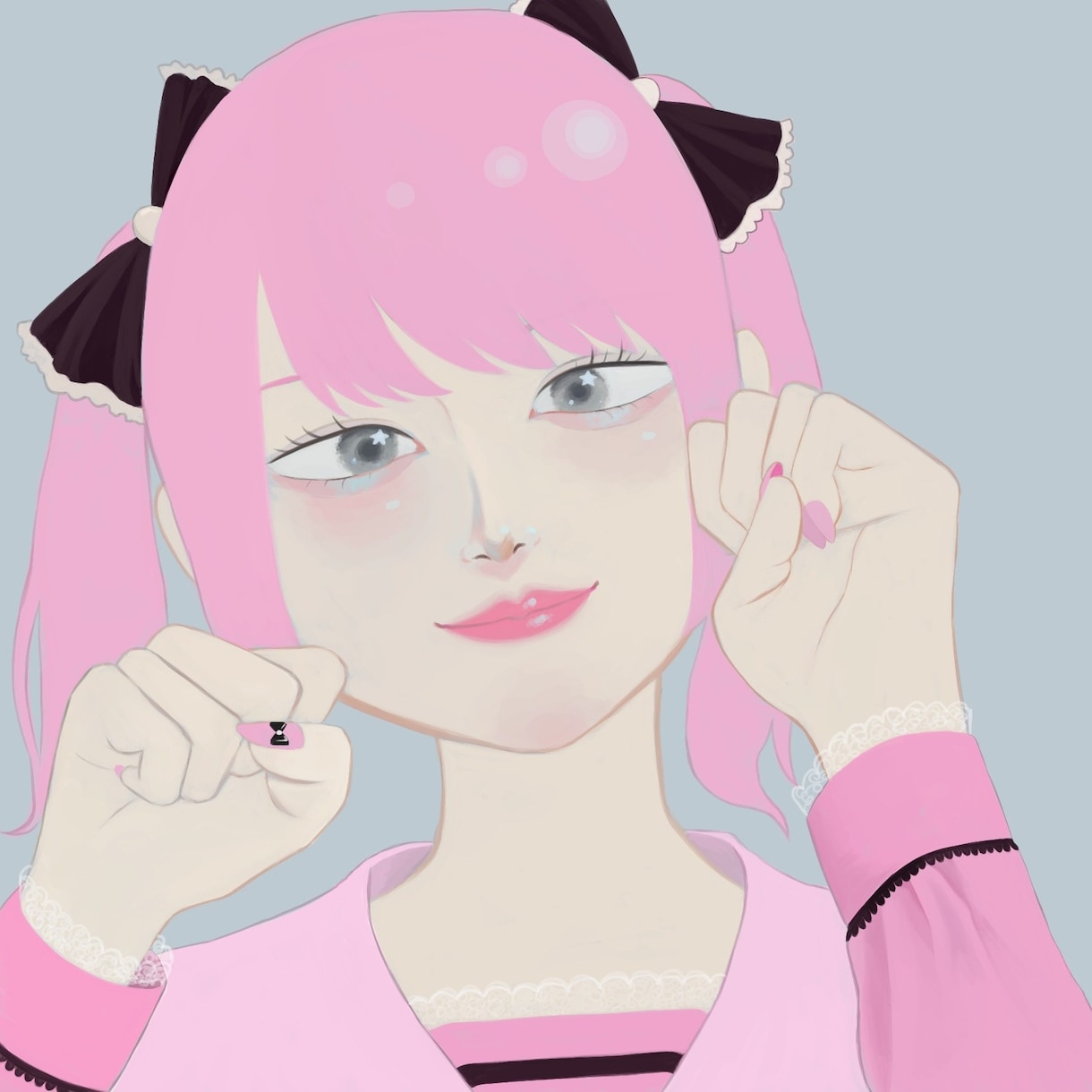 ふんわり♡かわいい♡綺麗なアイコン描きます 可愛いアイコンで注目を浴びませんか！？ イメージ7