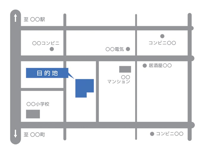 シンプルで見やすい地図を作成します 手書きの地図・ラフ画像から！現役デザイナーにお任せください！ イメージ2