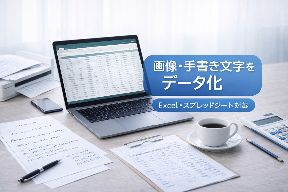 画像や手書き文字をデータ化できます 画像や手書き文字を正確に入力します イメージ1