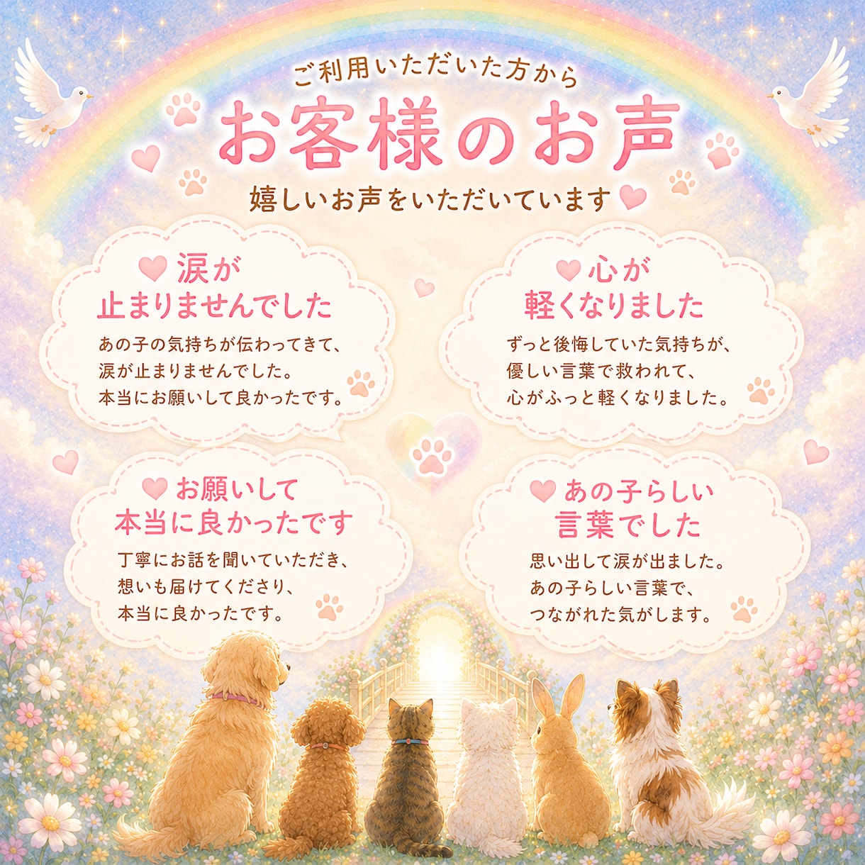 お空のペットちゃんと心を繋ぎ想いを届けます ＊後悔＊伝えたかった想い＊今の気持ちを知りたい方へ イメージ4