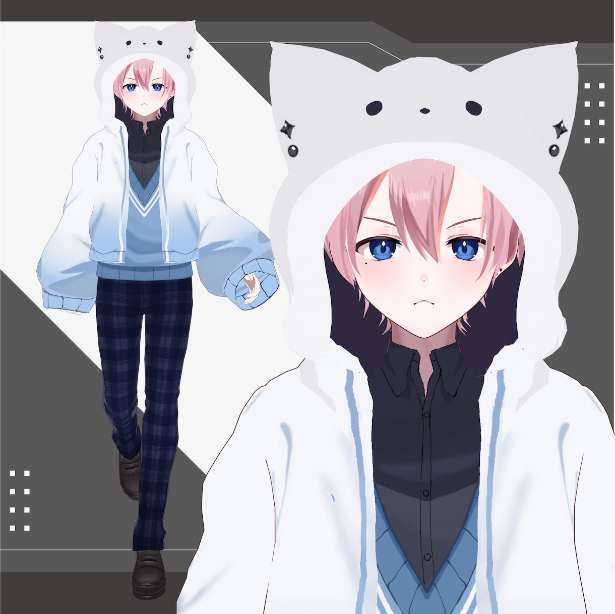 キャラデザから3Dモデルを制作します Vtuber様やVRchatなどメタバース空間でも使用可！ イメージ7