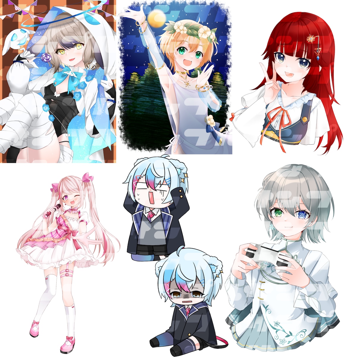 イラスト作成いたします 様々な用途に使える一枚絵イラストを作成致します イメージ4
