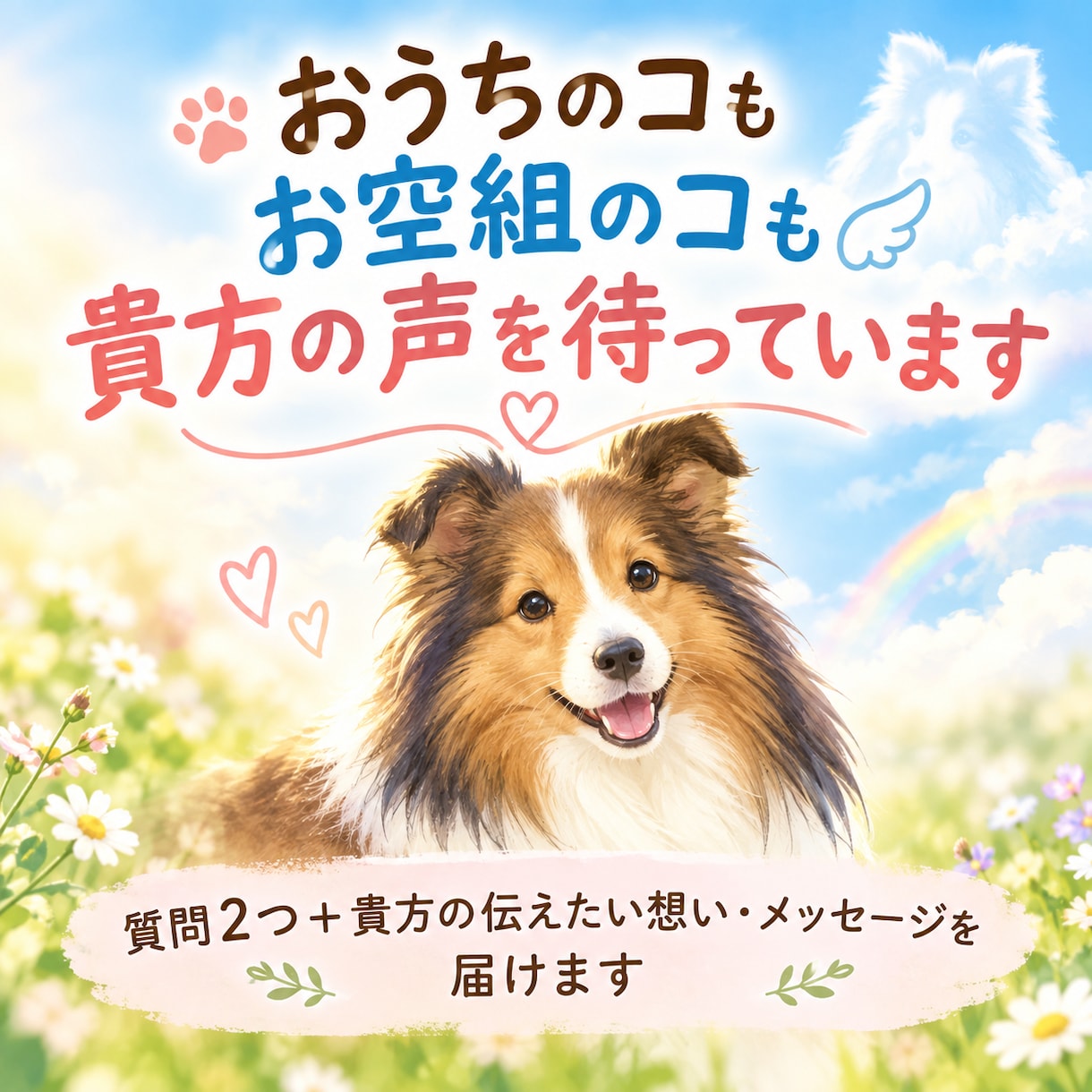 アニマルコミュニケーション/動物さんとお話します 大切に想う動物さんに、貴方の声をお届けします✦.* イメージ1