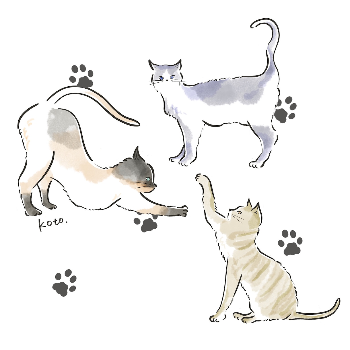 シンプルかつお洒落なイラストお描きします アイコンや挿絵など用途自由！ご希望に沿ったイラストをお届け！ イメージ2