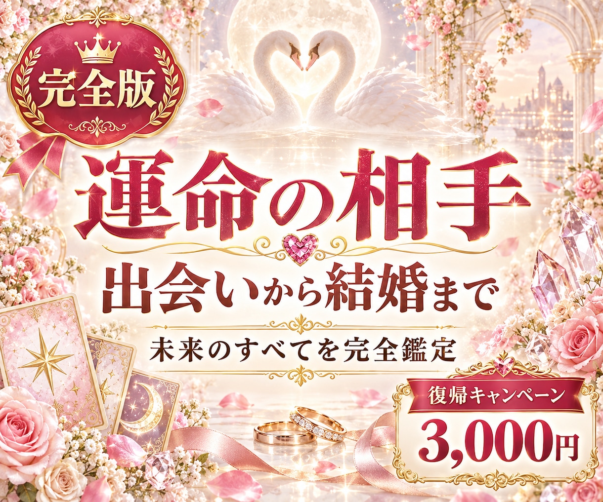 完全版 あなたの運命の出会いを占います 結婚の時期やお相手の特徴など〜 イメージ1