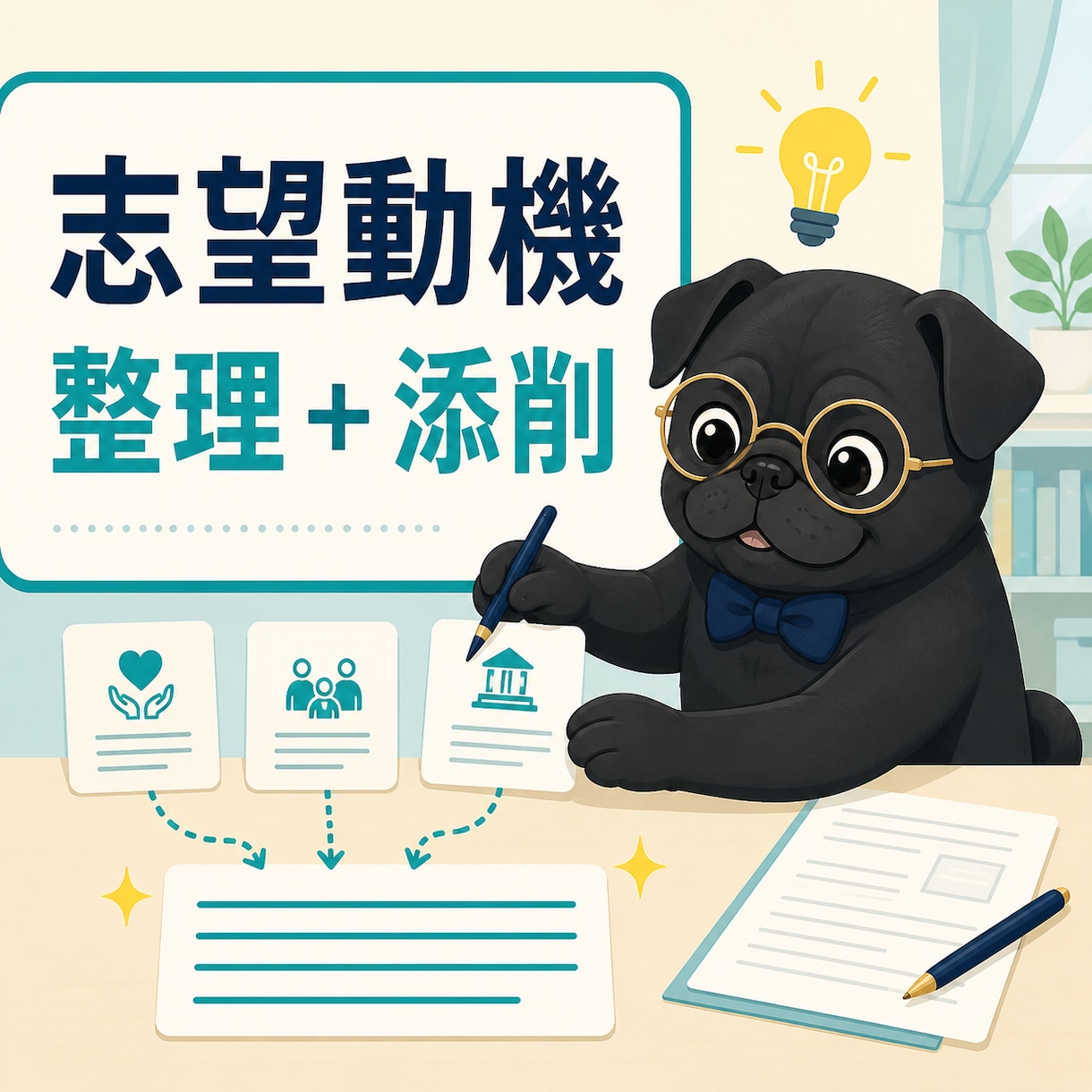 公務員試験の志望動機を一緒に整理します 経験を整理し伝わる志望動機へ丁寧に整えます イメージ1
