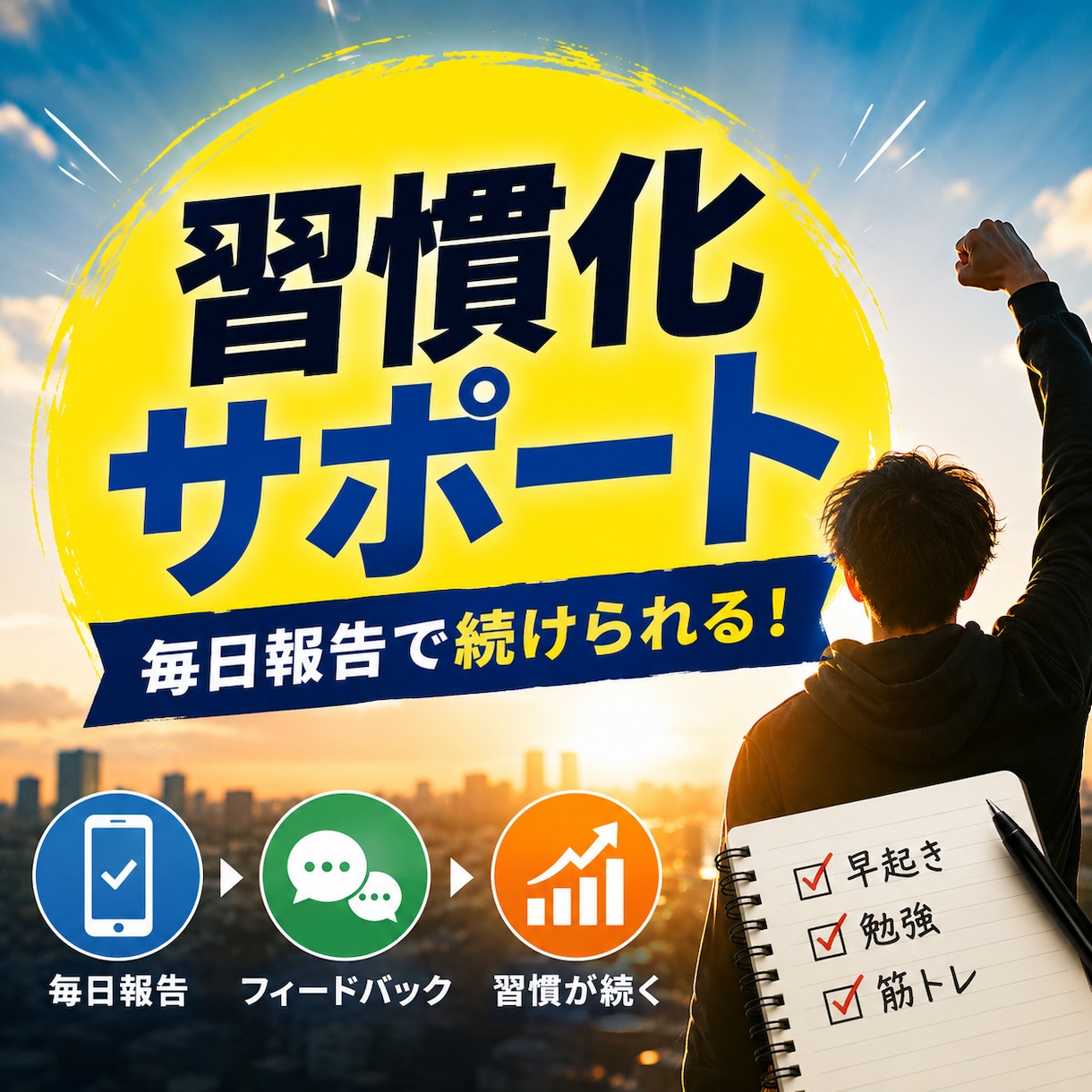 一人で続かないことを2週間一緒に実践します 一人で頑張らないから、今日も続けられる イメージ1