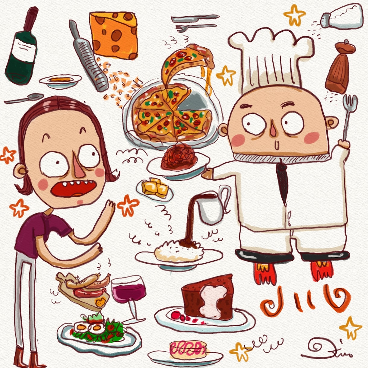 お店の広告、宣伝、飾れるイラスト描きます 自分のお店のモチーフのイラストいかがですか？ イメージ2