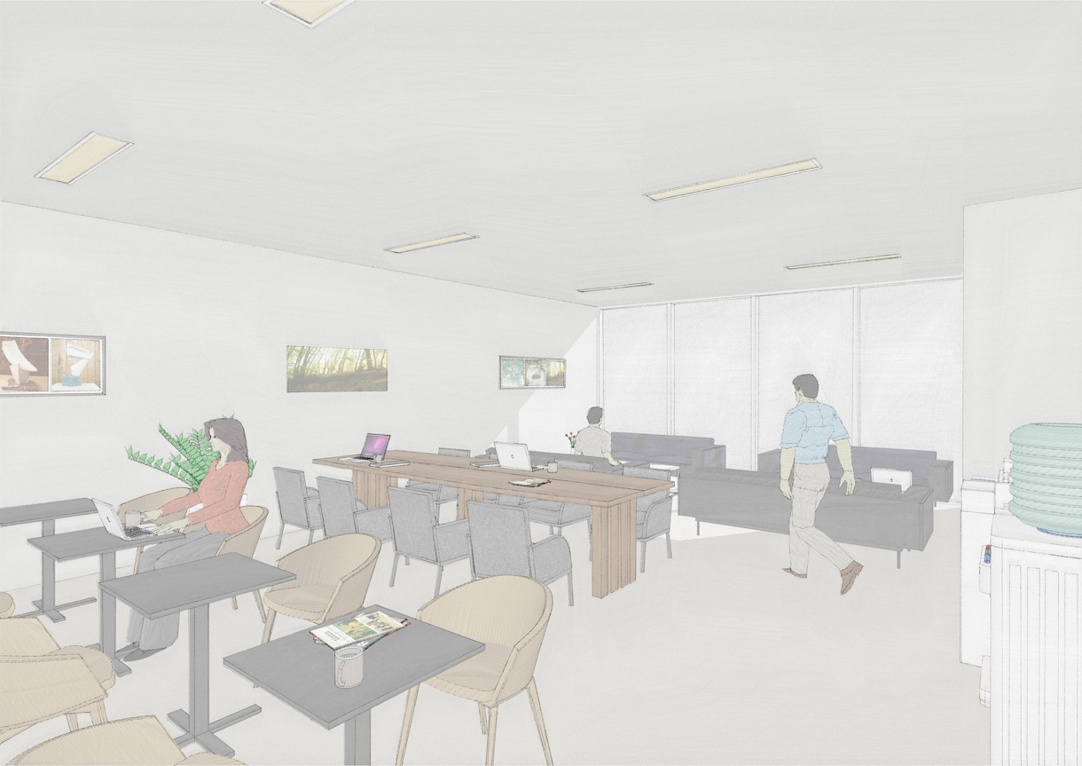 建築デザイナーがおしゃれな手書き風パース作成します BIMによる3次元データで正確な寸法・サイズ感で表現します。 イメージ3