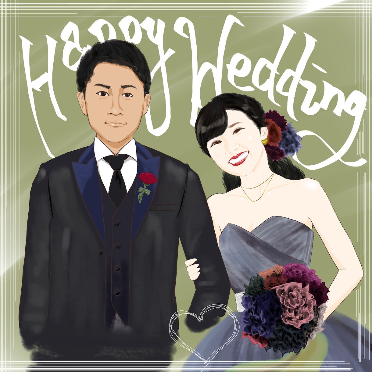 イラスト★何でも描きます 結婚式・ペット・鑑賞用等お気軽にご相談ください★ イメージ7
