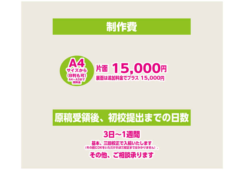 思わず手に取る楽しい広告作ります キャリア20年以上のプロがご対応いたします イメージ2